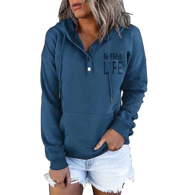 2023-women Drawstring Hooded Sweatshirt