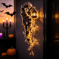 thumbnail image 3 of Elegant Halloween Cascade Wall Light, Skeleton Midnight Decor with Skeleton Lantern and Cascading Crystals, Gothic Wall Hanging for Halloween Home, 3 of 7