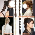 thumbnail image 6 of SEGO Claw Clip in Ponytail Hair Extension 18" Bubble Ponytail Hair Extensions One Piece Jaw Long Pony Tails Straight Synthetic Hairpiece for Women, 6 of 6