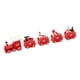 thumbnail image 4 of Miniatura de decoración de tren de madera de Navidad, adorno de mesa pintado, decoración del hogar para adultos y niños Rojo perfecl Adorno de tren, 4 of 8