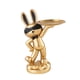 thumbnail image 1 of Figura de conejo nórdico, organizador de artículos diversos, expositor de resina, joyero Dorado, 1 of 9