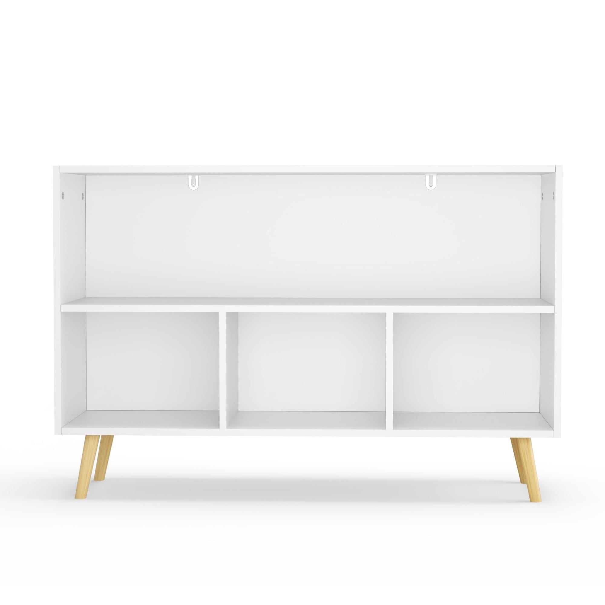 Gewnee Kids Bookcase with Drawers , Wood Bookshelf with Toy Chest Large Storage for Play Room,Pink