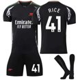 thumbnail image 1 of 2425 Arsenal away kit RICE Football shirt with socks 28(150-160cm), 1 of 3