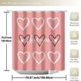 thumbnail image 5 of KCEHTA 4 Pcs Valentine's Day Shower Curtain Set with Non Slip Rugs Toilet Lid Cover U Shape Bath Mat Love Heart Shower Curtain Valentines Bathroom Decor, 5 of 7