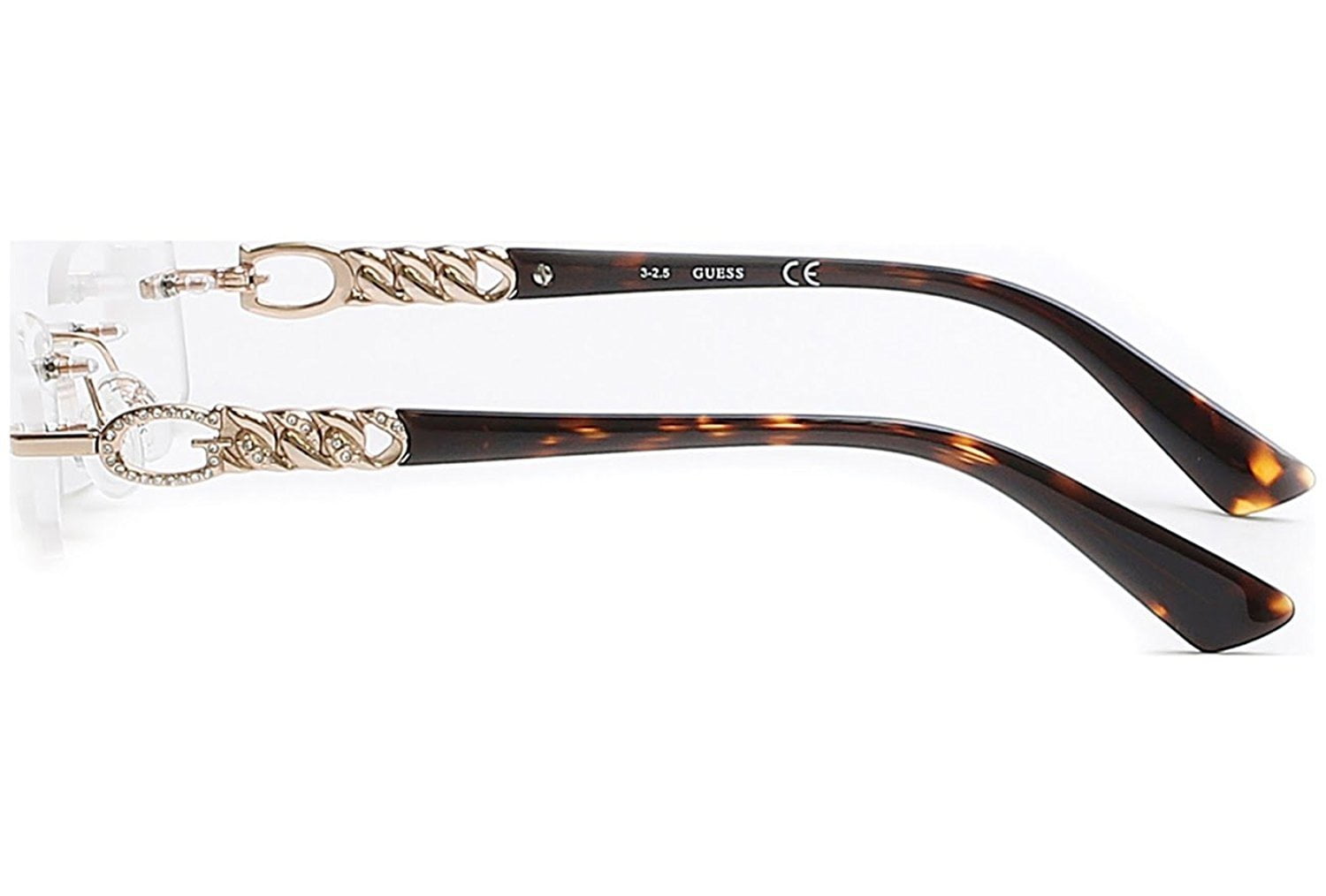 Guess GU 2557 52032 Gold Eyeglasses