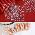 thumbnail image 1 of Apuakthei 6 hojas de pegatinas navideñas, pegatinas de copos de nieve, decoraciones para uñas, pegatinas autoadhesivas para uñas con copos de nieve, calcomanías para uñas con temática navideña en 3D,, 1 of 8