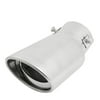 Unique Bargains Vehicle Truck Silver Tone Stainless Steel Universal Exhaust Tip Pipe Muffler