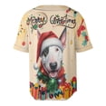 thumbnail image 2 of Merry Christmas Santa Bull Terrier Scarf Twinkling Lights Xmas Holiday All Over Print 3D Baseball Shirt Bully Dog Lovers Gifts Idea Softball Sport - 00022, 2 of 6