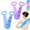 2pcs-B, variant on Silicone Back Scrubber Belt, Extra Long-Double-Sided Bath Scrub Strap Gently Massages and Exfoliates Skin - Shower Back Scrubber - Back Washer for Shower Men & Women - Back Exfoliator
