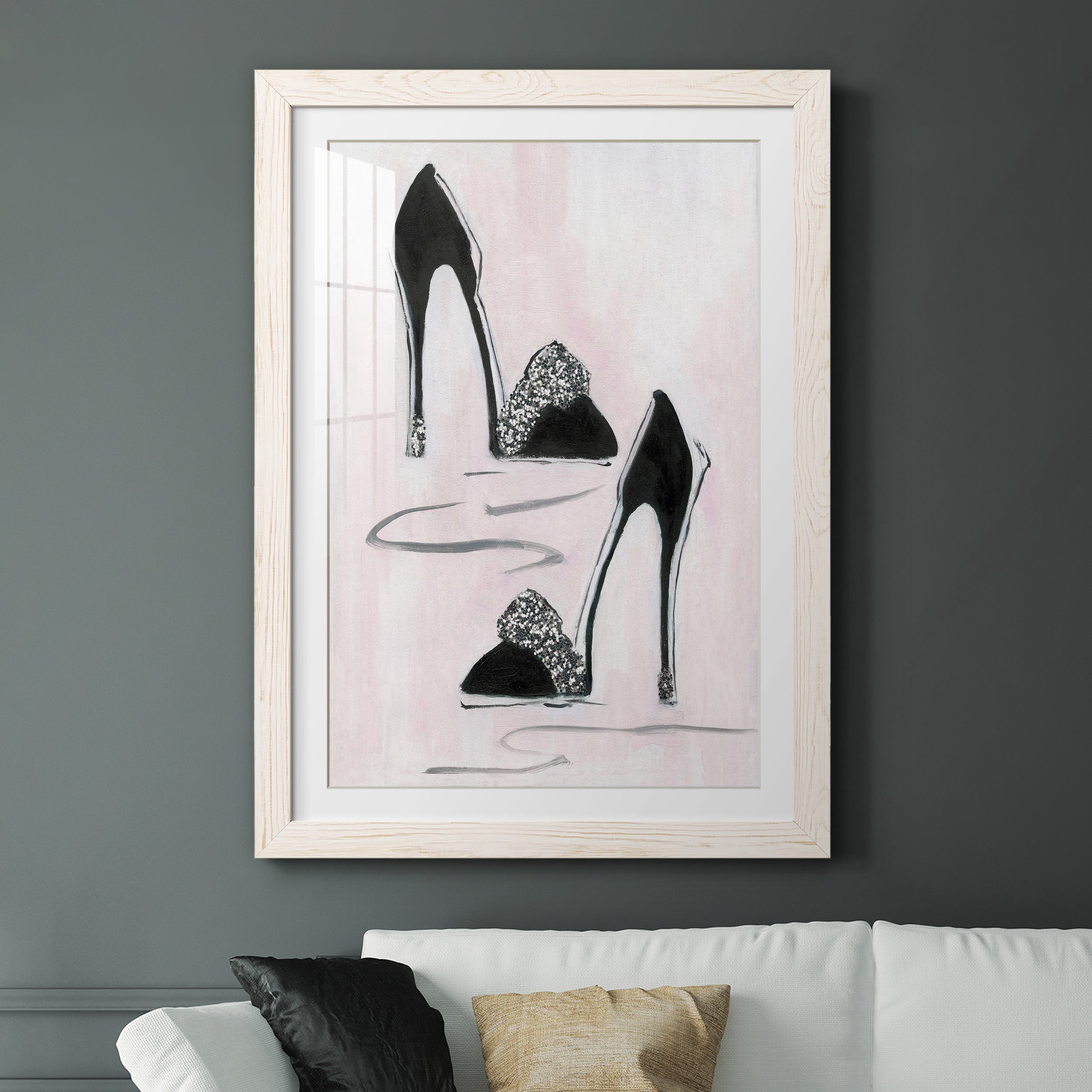 Shoes That Dazzle II - Premium Framed Print - Distressed Barnwood Frame - Ready to Hang