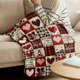 thumbnail image 3 of Happy Mother''s Day Blanket Super Soft Flannel Fleece Throw Blankets Love Heart Gnome Truck Black Plaid Blanket Lightweight Cozy Warm Fuzzy Plush Microfiber Blankets for Couch Bed Sofa 60X80inch, 3 of 6