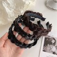 thumbnail image 2 of Perruque Tressée Bandeau Coiffure pour Femmes Filles Os de Poisson Torsadé Postiche Bandeau Épingle à Cheveux Accessoires pour Cheveux 1 Pcs, 2 of 4