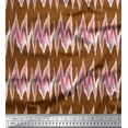 thumbnail image 1 of Soimoi Georgette Viscose Fabric Zig Zag Abstract Fabric Prints By Yard 42 Inch Wide, 1 of 3
