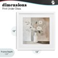 thumbnail image 4 of Stupell Industries Contemporary Minimalist Muted Flower Vase White Framed Print Under Glass, 13 x 13, by Heidi Kuntz, 4 of 8