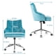 thumbnail image 3 of Costway Sillón de Terciopelo con Nudos Giratorio a 360° y Ruedas para Salón Dormitorio Estudio Verde 57 x 52 x 84-98 cm, 3 of 10