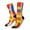 2 Black-2, variant on Colorful Plastic Blocks Pattern Crew Socks for Men & Women, Breathable Casual Athletic Ankle Socks