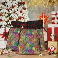 thumbnail image 6 of Rocae Colorful Dinosaur Print Christmas Drawstring Linen Gift Bag with Drawstrings Treat Bag Goody Present Bags for Christmas Party Favor, 6 of 8