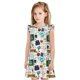 thumbnail image 1 of Fotbe Back To School A Vestido de Dormir para Niñas de 3 a 10 Años, Mangas Cortas, Estilo Princesa, Pijama Camisón con Mangas Voladas-Medium, 1 of 6