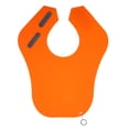 thumbnail image 1 of Capa de silicona para corte de cabello (JSL-F01) - Naranja, ideal para peluquerías, salones de belleza y uso en casa. Ajustable, impermeable y fácil de lavar. ¡Protege el cuello y la ropa de los, 1 of 6