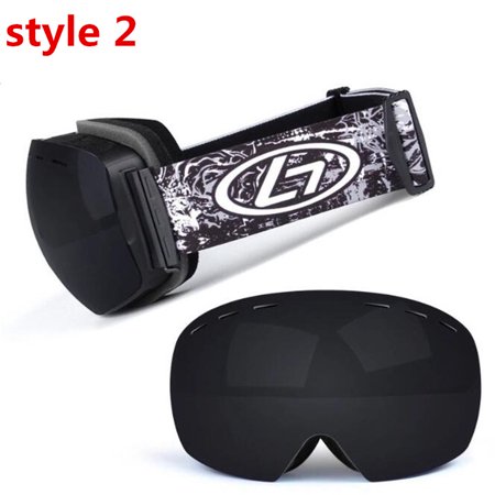 Unisex Winter Snow Sports Snowboard Goggles with Anti-fog UV Protection Snowmobile Skiing Skating