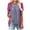 Hot Pink#, variant on Fmbrln Womens Summer Short Sleeve T-Shirts Fashion V Neck Solid Color Tops Casual Loose Long Hem False Two Piece Tees