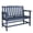 Navy Blue, variant on Alpha Joy 50" HDPE Outdoor Patio Garden Bench with Reinforced Structure for Park, Yard and Porch, Navy Blue