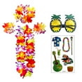 thumbnail image 3 of Conjunto De Decoraciones Para Fiestas Hawaianas Guirnaldas Leis Hawaianas [Yue Xinghui] Propiedad Intelectual Sin Procesar Conjunto De Cuatro Piezas Leis Hawaianas Combinación De ANGGREK Hawaiian Party Decorations Set, 3 of 8