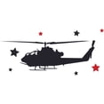 thumbnail image 2 of Helicopter Chopper Stars Plane Cartoon Decors Wall Sticker Art Design Decal for Girls Boys Kids Room Bedroom Nursery Kindergarten House Fun Home Decor Stickers Wall Art Vinyl Decoration (35x40 inch), 2 of 2