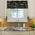thumbnail image 3 of Dreamtimes Halloween Valance Curtains for Kitchen or Bathroom, 54x18in Valances Window Treatment Rod Pocket Drape Light Filtering Living Room Bedroom Decor, 3 of 6