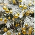 thumbnail image 3 of Christmas Ball Ornaments, 36-Pack Christmas Tree Baubles Set with Hand Painted Designs - Indoor, Home, Party Festive Decor (champagne), 3 of 6