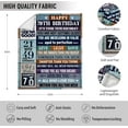 thumbnail image 4 of 70th Birthday Gifts for Men Women, 70th Birthday Gift Ideas, Milestone 70th Birthday Decorations, Funny 70 Years Old Gift for Husband Wife Him Her Dad Mom, 70th Birthday Gifts Throw Blanket 50" x 60", 4 of 6