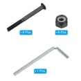 thumbnail image 3 of Uxcell Skateboard Hardware Kit 2.1" Mounting Screws Hex Head Bolts Nuts Set with Spanner Black, 3 of 4