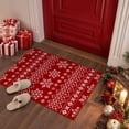thumbnail image 3 of BERTHMEER 2'x3' Christmas Area Rugs Indoor Doormat Kitchen Bathroom Living Room Entryway Laundry Room Boho Washable Rugs Non-slip Holiday Decor Small Throw Rugs Red, 3 of 5
