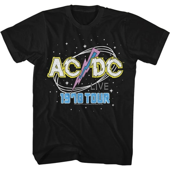 AC/DC 1978 Tour Black Classic Adult T-Shirt