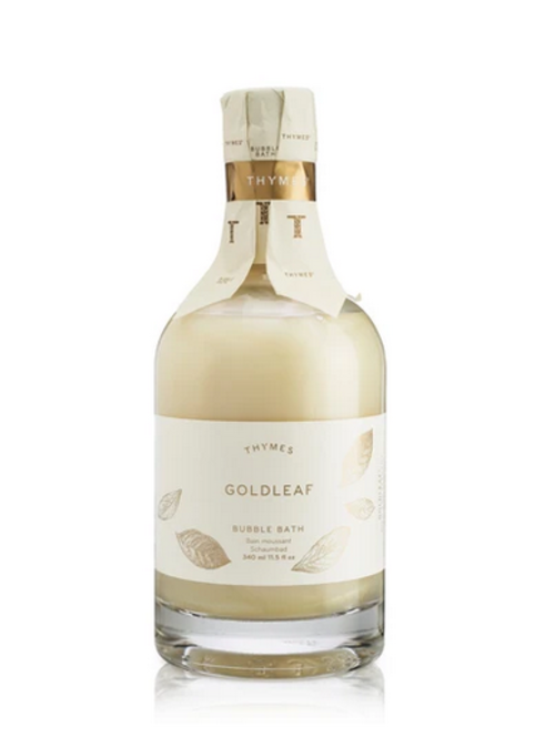Thymes Goldleaf Bubble Bath Glass Bottle? 11.5 Oz