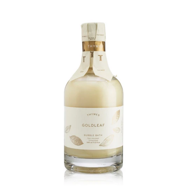 Thymes Goldleaf Bubble Bath Glass Bottle? 11.5 Oz