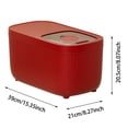 thumbnail image 3 of Rice Container Cereal Dispenser Feeder Container Dry Food Container Sealed Rice Suitable For Storing Cat Food Food Cereal White, 3 of 4