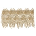 thumbnail image 2 of Adorno de apliques de encaje huecas por 1 yarda para manualidades decoradas con bricolaje traje de costura de noche Oro Soledad Borde de encaje de flor hueca, 2 of 7