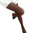 thumbnail image 1 of WEAIXIMIUNG Chaussette de Rêve Owlet Femme Aguichant Rétro Mince Transparente Dentelle Sculptée Bas Collants Ajourés Chaussettes Collants Bas, 1 of 4