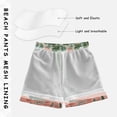 thumbnail image 3 of FORMRS Boys Swim Trunks Quick Dry Mesh Liner Boardshorts Sizes XS-XL, Pink and White Cat, 3 of 7