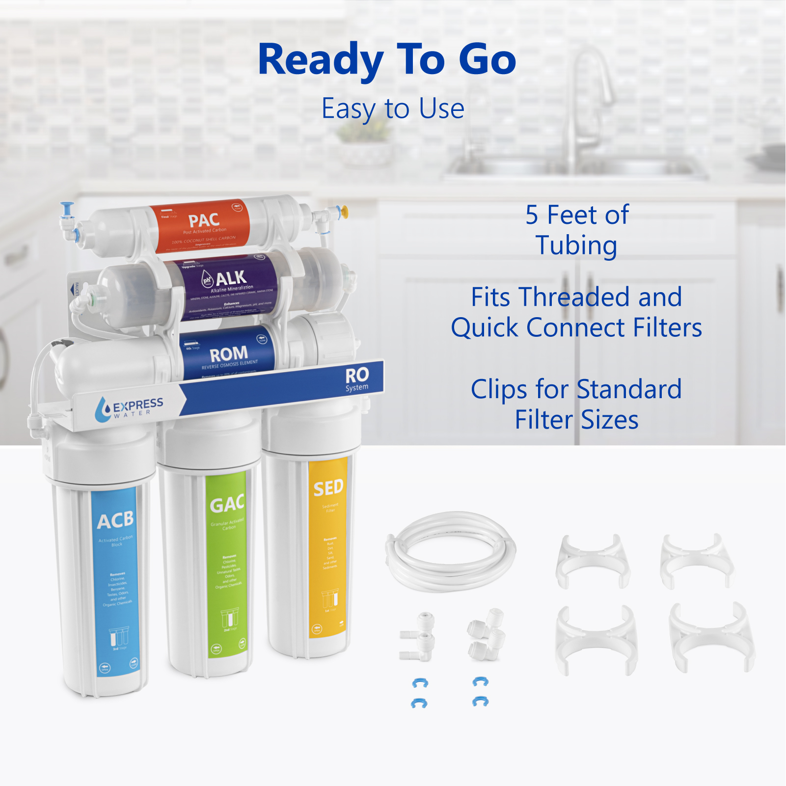 Express Water Filter Upgrade Add-on Kit for Under-sink Reverse Osmosis Water Filter System (PRTUPKIT14)
