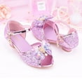 thumbnail image 4 of Gubotare Girls Dress Shoes Sandal Girls Dress Shoes Low Heels Princess Dress for Party (Purple,Little Kids 13), 4 of 4