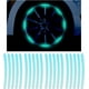 thumbnail image 1 of Pegatinas reflectantes para ruedas de coche, moto, bicicleta y cochecito; bandas reflectantes universales de seguridad contra la radiación (20 hojas), 1 of 5