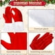 thumbnail image 1 of Guantes navideños cómodos y suaves, telas de terciopelo con puños blancos, guantes de Papá Noel Accesorios de ropa navideña Los guantes navideños están hechos de terciopelo rojo y adornados, 1 of 5