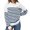 White, variant on HCURIBAD Striped Sweatshirt Women Sweatshirts for Women Crewneck Long Sleeve Striped Tops Lightweight Fashion 2024 Long Sleeve Sweatshirt Oversized Shirt Crewneck Sweatshirt Army Green L