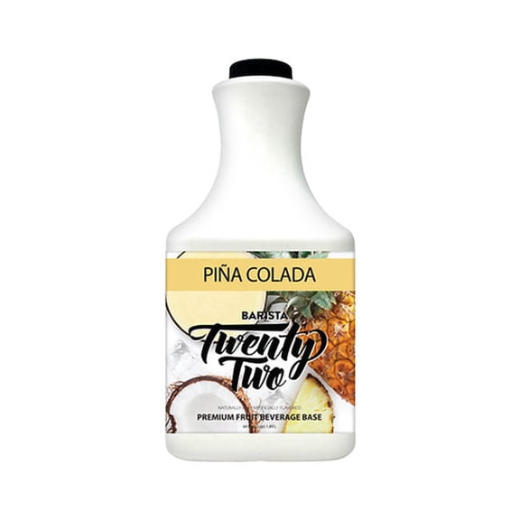 Barista 22 Pina Colada Premium Fruit Beverage Cocktail Mixer cs 6/ 64 oz
