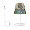 thumbnail image 3 of Elephants and Rainbows Flowers Desk Lamp 3 Color Modes LED Table Lamp Nightstand Reading Light for Bedroom Living Room, 3 of 8