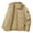 34 Khaki, variant on Men Trucker Jacket Winter Lapel Warm Thick Sherpa Lined Jackets Casual Button Multipocket Military Tactical Jacket