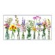 thumbnail image 1 of Película adhesiva para ventana con diseño de flores silvestres, calcomanía de pared para decoración de pared, dormitorio y sala de estar., 1 of 9