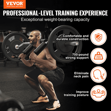 Vevor GLG2YCDBS150OUNZ2V0 700 lbs Fitness Olympic Safety Squat Bar Bar with 28 mm Dia. Shoulder & Arm Pad